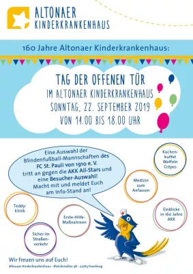 22.08.2019 Tag der offenen Tür im Altonaer Kinderkrankenhaus Bild: 22.08.2019 Tag der offenen Tür im Altonaer Kinderkrankenhaus