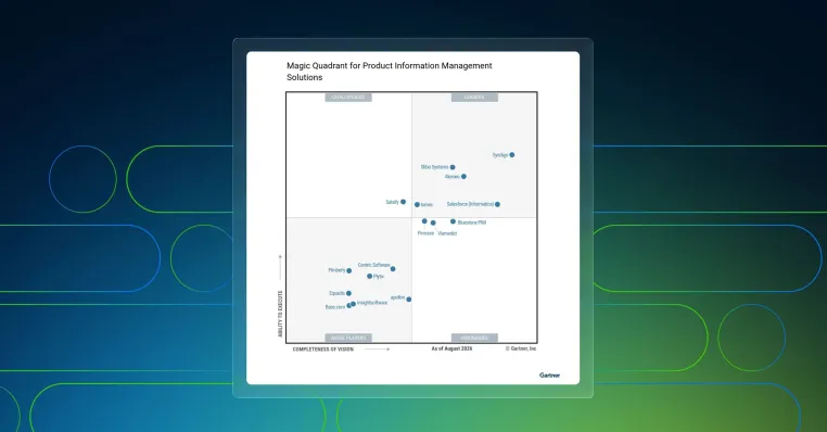 Bild: Syndigo als Leader im ersten Gartner® Magic Quadrant™ für Product Information Management-Lösungen positioniert