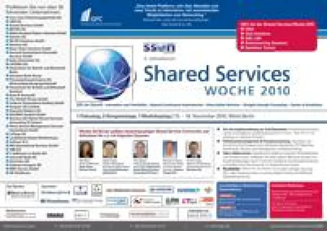 Treffpunkt der deutschsprachigen Shared Services Community – Shared Services Woche 2010 Bild: Treffpunkt der deutschsprachigen Shared Services Community – Shared Services Woche 2010