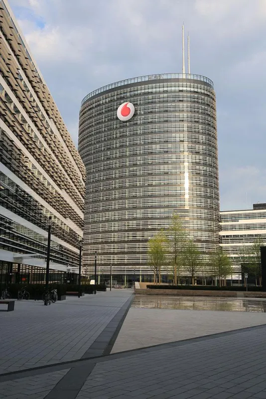 digitales Unternehmenslogo von Vodafone