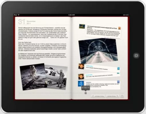 Bild: Dein Tagebuch als iPad App