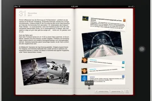 Bild: Dein Tagebuch als iPad App