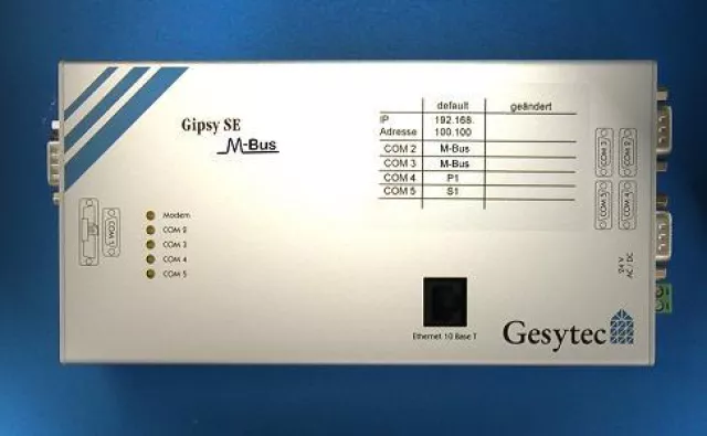 Bild: Gesytec Gipsy M-Bus OPC Server - Datensammler und Umsetzer in einem Gerät