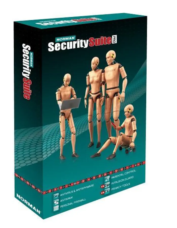 Das All-in-one-Sicherheitspaket Norman Security Suite PRO schützt die persönlichen Daten, den PC und das Heimnetzwerk zusätzlich mit Intrusion Guard und Privacy Tools