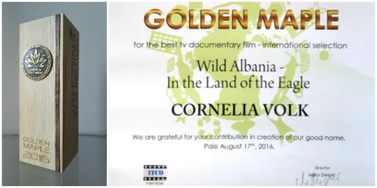 Bild: Auszeichnung für "Wildes Albanien - Im Land der Adler"