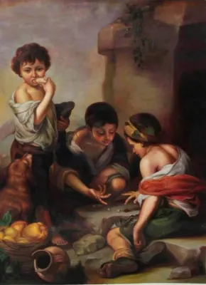 Dreister Diebstahl zweier Murillo Gemälde-Kopien von Chinamaler Bild: Dreister Diebstahl zweier Murillo Gemälde-Kopien von Chinamaler