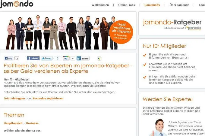 Experten- Ratgeber, jomondo und experto vereinbaren enge Zusammenarbeit Bild: Experten- Ratgeber, jomondo und experto vereinbaren enge Zusammenarbeit