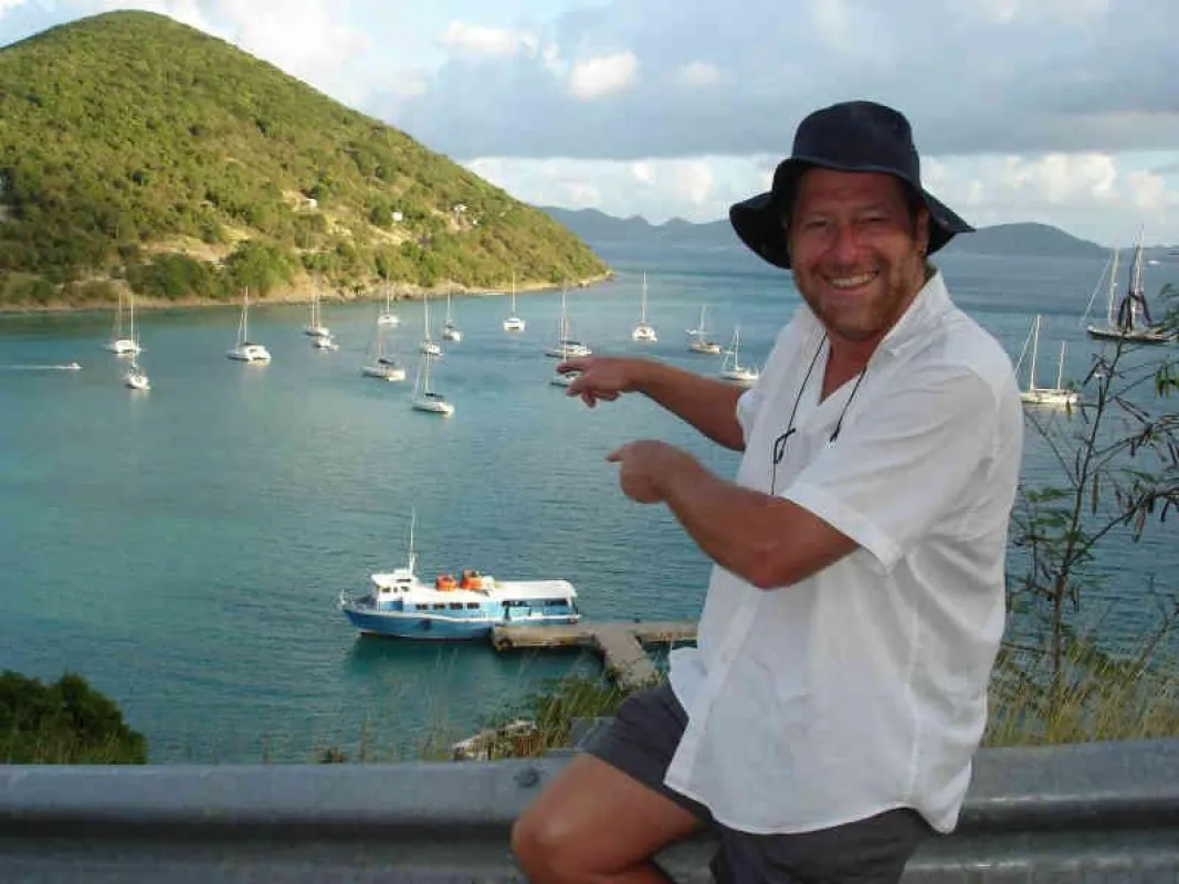 Hans Mühlbauer in seiner Traumbucht