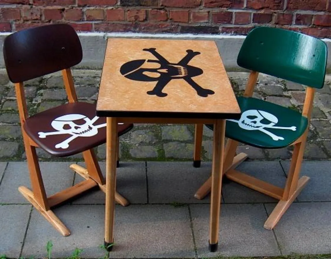 Totenköpfe statt Bärendesign für Kinder