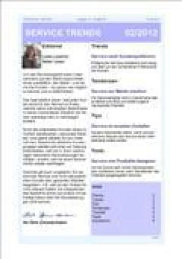 Bild: „Service mit großer Marktnähe“ – Aktuelle Ausgabe des Newsletter SERVICE TRENDS jetzt erhältlich