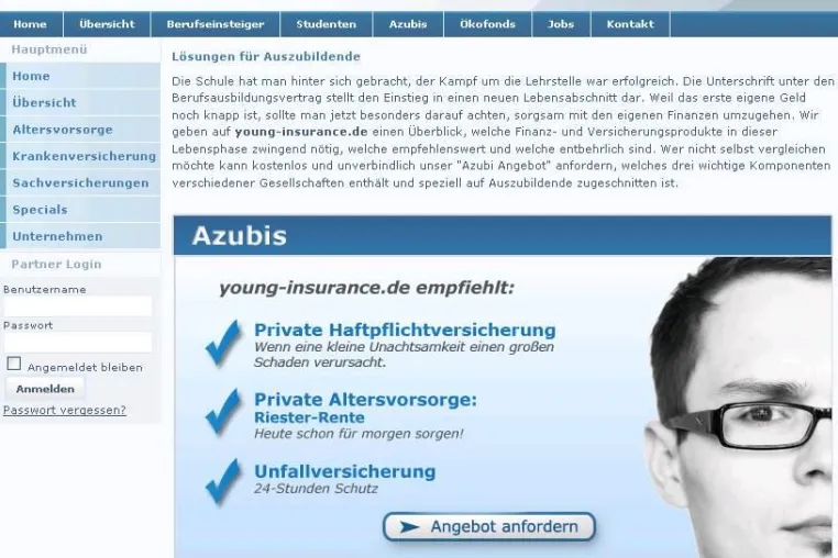 Bild: Die richtige Berufsunfähigkeitsversicherung für Azubis