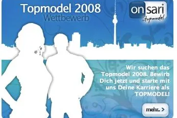 Deutschlands Topmodel-Wettbewerb 2008 gewinnt Casting-Agentur als Premiumpartner Bild: Deutschlands Topmodel-Wettbewerb 2008 gewinnt Casting-Agentur als Premiumpartner