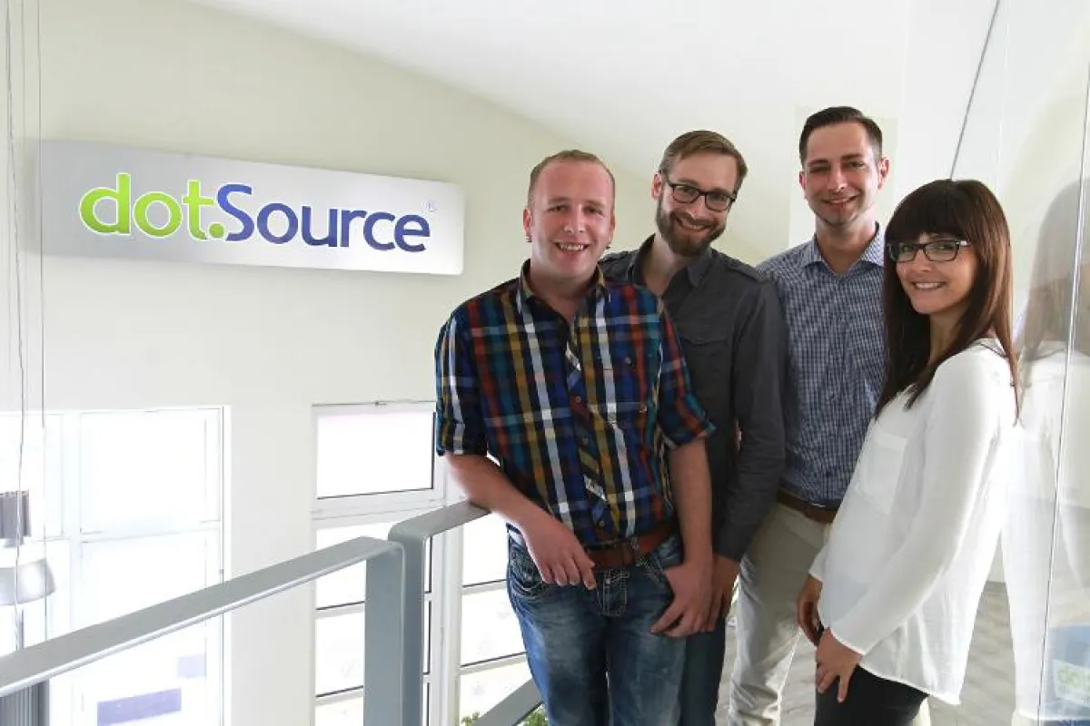 Online-Marketing-Team: Thomas Hoffmann, Frank Panser, Sebastian Kempf, Beatrice Höppner (v.l.n.r.)