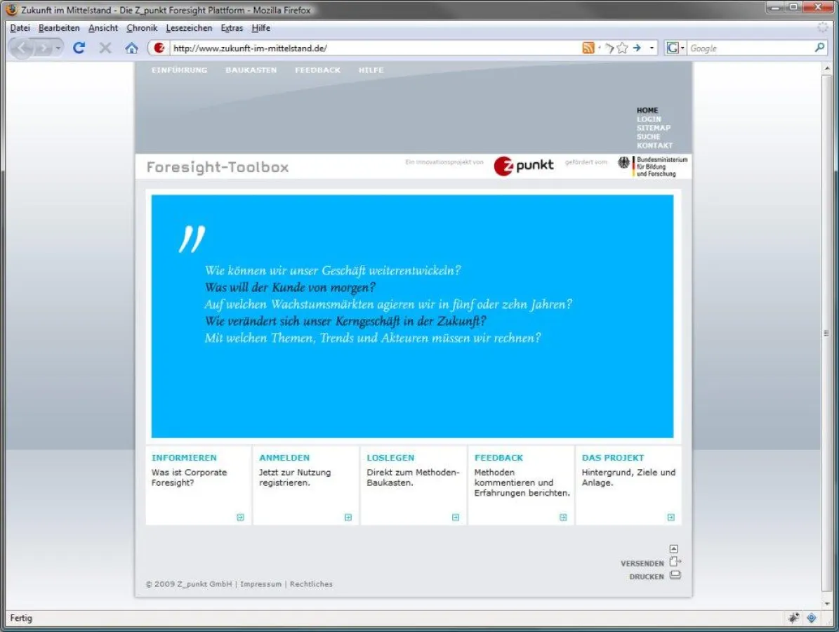 Screenshot von www.zukunft-im-mittelstand.de/