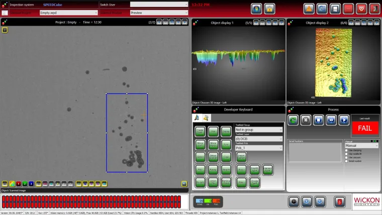 Erstmals 3D-Inspektion beim Pastendruck von Brennstoffzellen Bild: Erstmals 3D-Inspektion beim Pastendruck von Brennstoffzellen