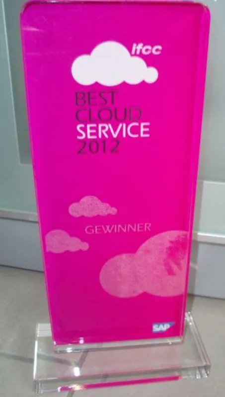 1. Preis BEST CLOUD SERVICE 2012 für TRIVID GmbH, Clipgenerator by SAP & IfCC