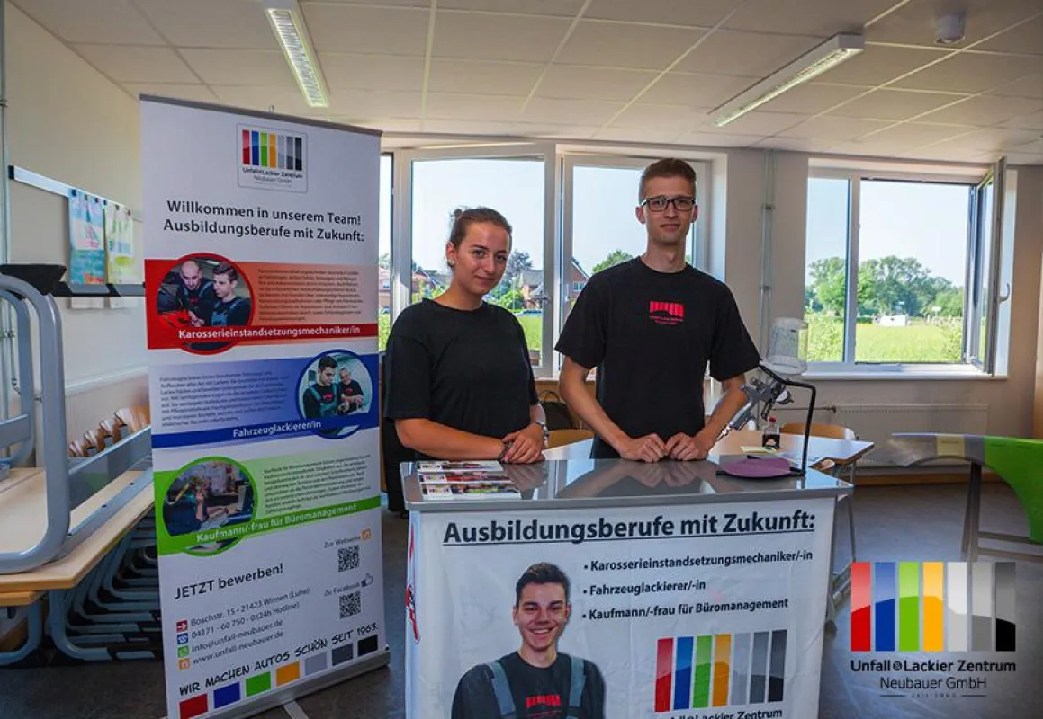 Berufspräsentation an der IGS Winsen-Roydorf ©Unfall & Lackier Zentrum Neubauer GmbH