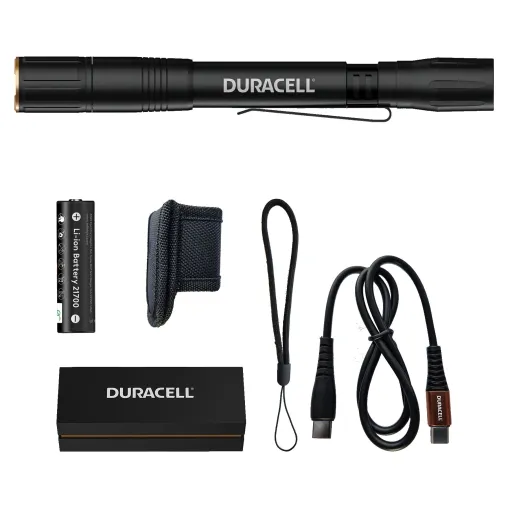 Bild: Praktisches Set für Handwerker: Aufladbare Taschen- und Stirnlampen von Duracell erhellen den Arbeitsalltag 