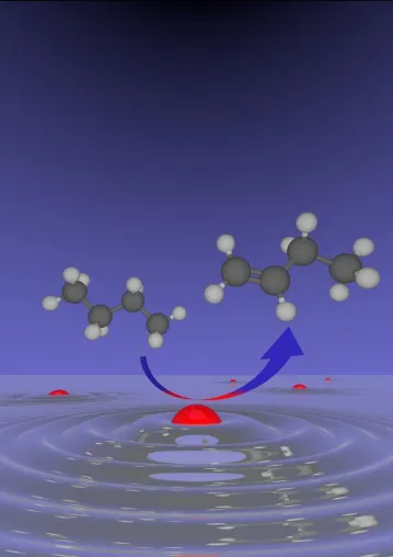 Bild: Supported liquid metal catalysts – a new generation of reaction accelerators