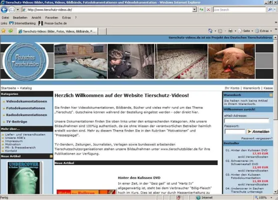 Bild: Am 15.03 ist Weltverbrauchertag - 40% Rabatt auf alle Produkte der Verbraucher-Website Tierschutz-Videos