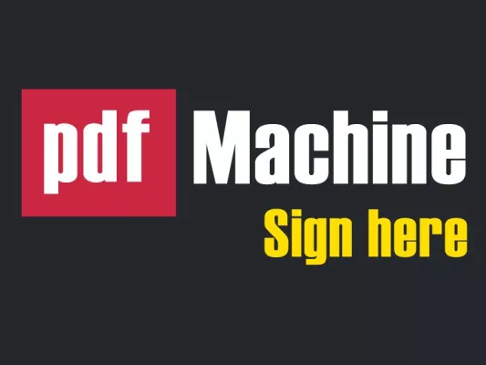 Bild: Broadgun Software: Online unterschreiben mit der pdfMachine Sign here