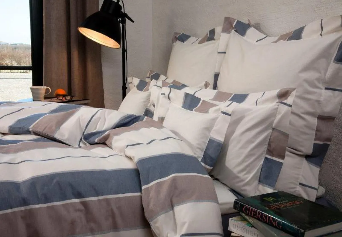 TrueStuff skandinavische Biobettwäsche Urban blue