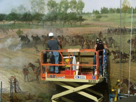 Bild: Pennsylvania - Riesiges Rundgemälde im Gettysburg Museum lässt Geschichte lebendig werden