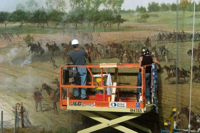 Bild: Pennsylvania - Riesiges Rundgemälde im Gettysburg Museum lässt Geschichte lebendig werden