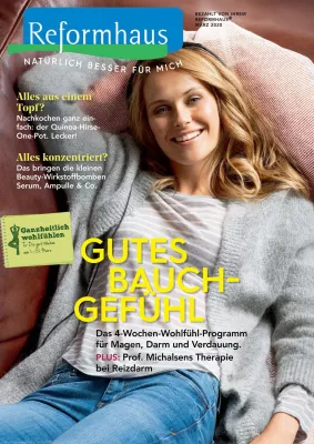 Frühjahrsmüde – oder kranker Darm? Reformhaus® berät im März zur Darmgesundheit Bild: Frühjahrsmüde – oder kranker Darm? Reformhaus® berät im März zur Darmgesundheit