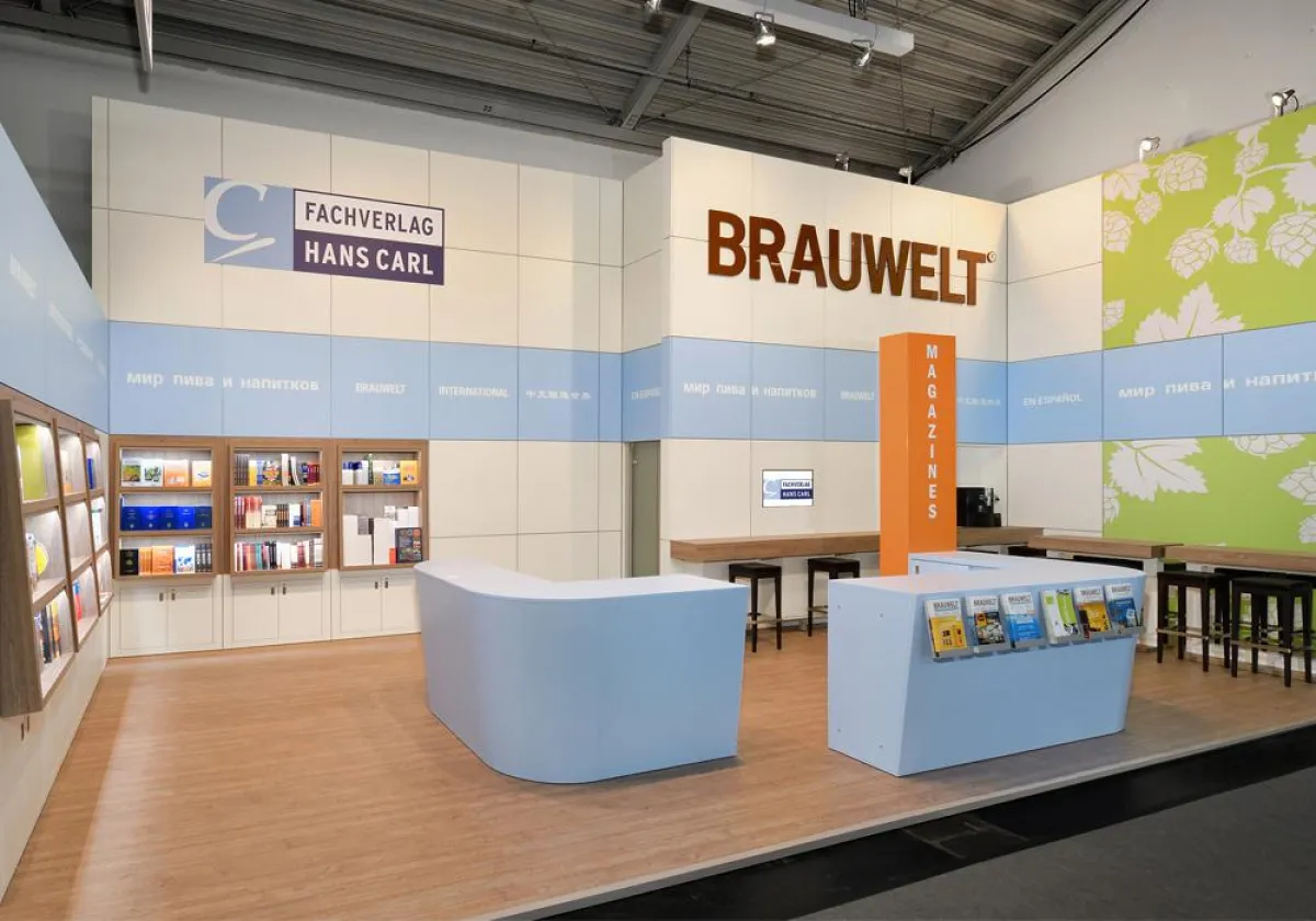 Fachverlag Hans Carl Messestand auf der Drinktec