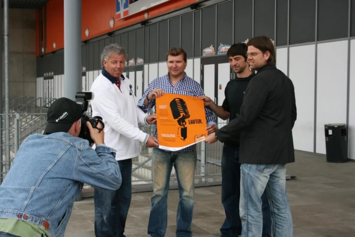 v.l. Karl-Heinz Fliegauf, Thomas Johannes Müller, Christoph Höhenleitner, Christian Buchner