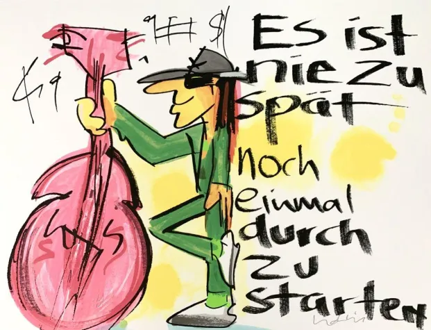 Bild: Neues Werk von Udo Lindenberg bei Galerie Zimmermann & Heitmann