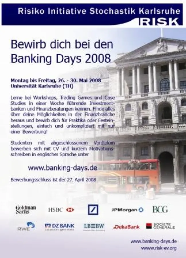 Banking Days 2008 an der Universität Karlsruhe (TH)