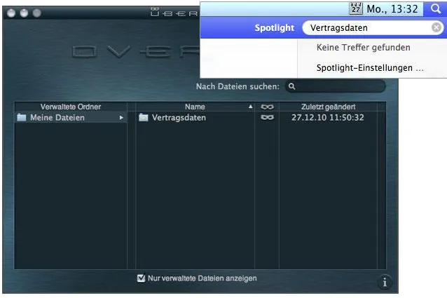 Bild: UberMask versteckt Dateien und Ordner unter Mac OS X