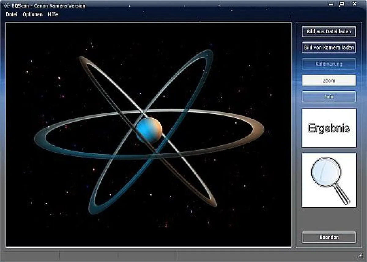 Screenshot der BQScan-Software