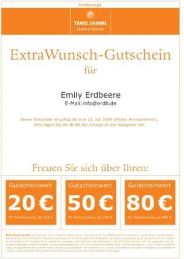 Die Travel Charme Hotels & Resorts starten Gutscheinaktion Bild: Die Travel Charme Hotels & Resorts starten Gutscheinaktion