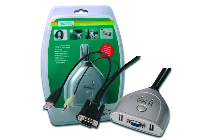 Bild: Kinderleichter Datentransfer mit Pocket KVM Switch von DIGITUS®