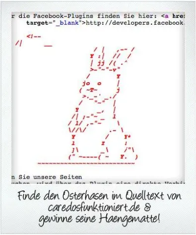 caredos kooperiert mit dem Osterhasen Bild: caredos kooperiert mit dem Osterhasen
