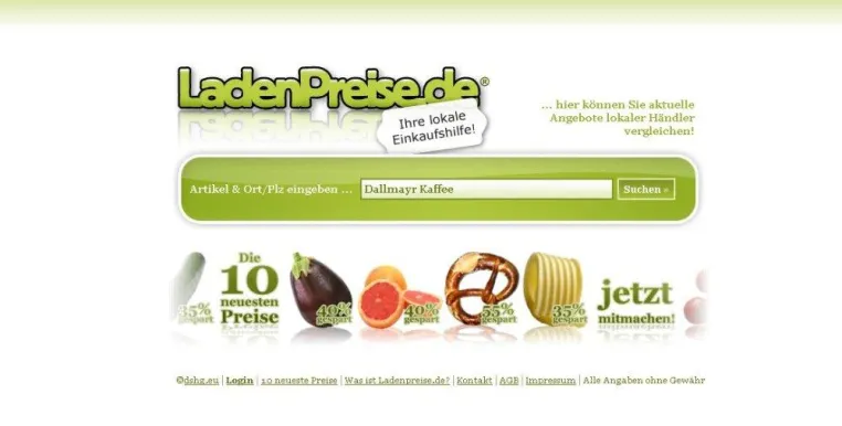 Bild: LADENPREISE.DE – das Preisportal im Internet