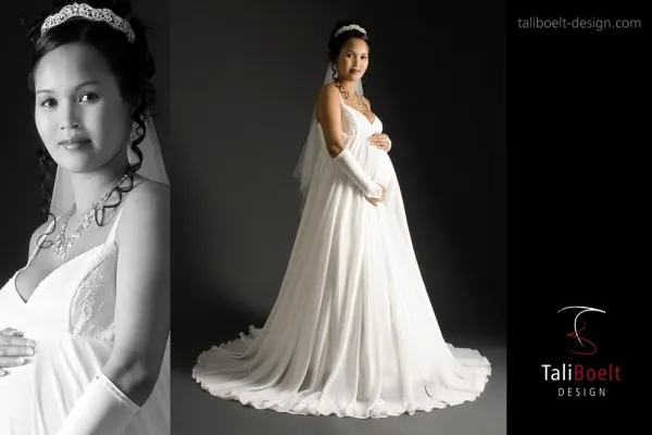 Bild: Schwanger heiraten in München mit TaliBoelt Design Brautcouture