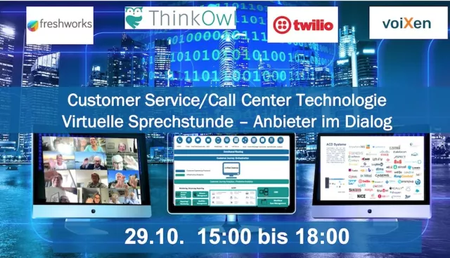 Bild: Anbieter im Dialog – virtuelle Sprechstunde und Demo-Forum 29.10.