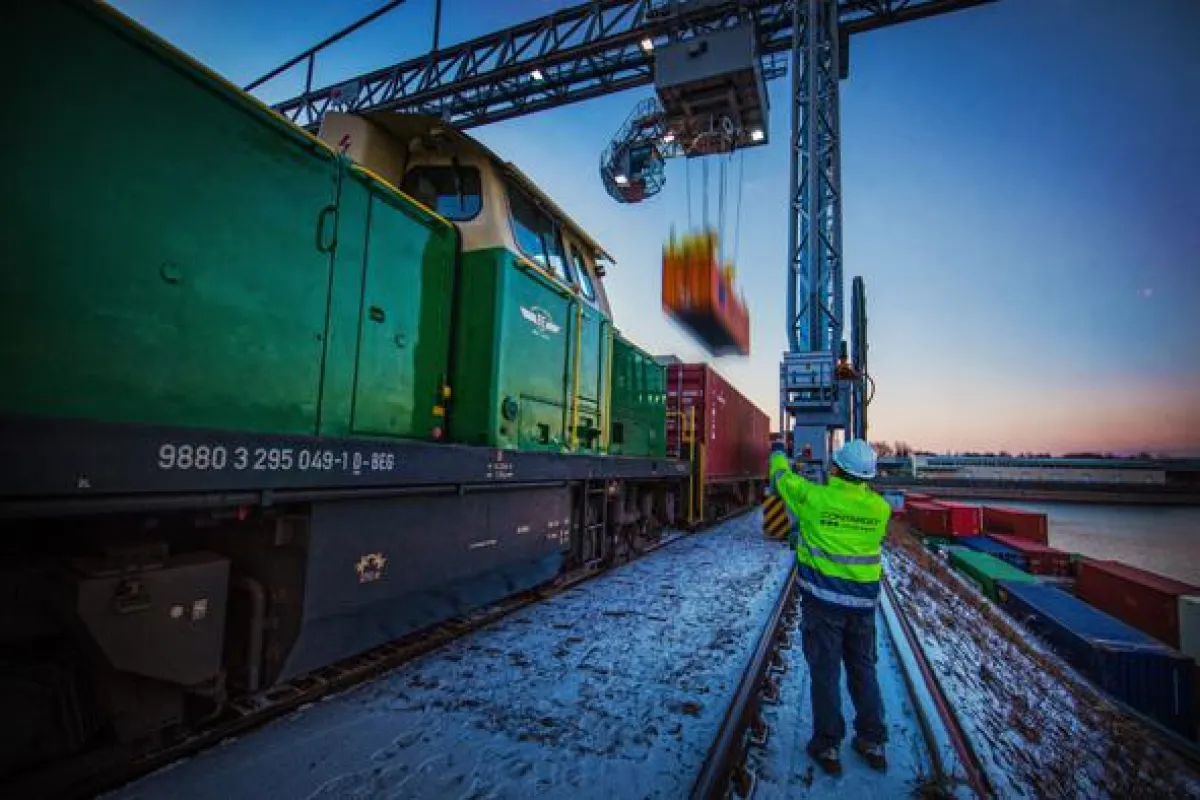 Ankunft des Koblenz Multimodal Express in Koblenz (Foto: Contargo/Henry Torgow)