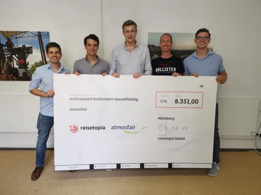 Klima-Schutz: Reiseportal reisetopia spendet gesamte Einnahmen aus Flugprovisionen an Organisation Atmosfair Bild: Klima-Schutz: Reiseportal reisetopia spendet gesamte Einnahmen aus Flugprovisionen an Organisation Atmosfair