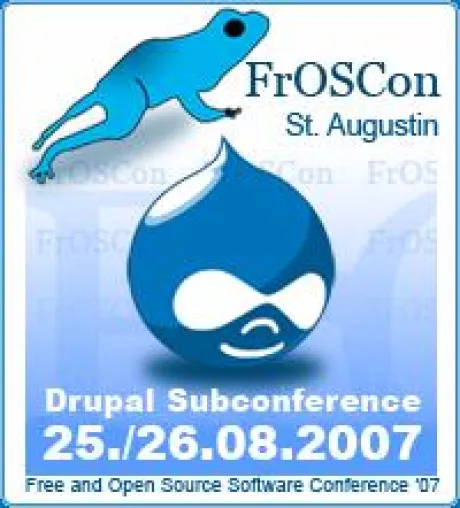 Bild: FrOSCon 2007 am 25. und 26. August in Bonn: erdfisch internetlösungen stellt Video des Drupal-Tracks bereit