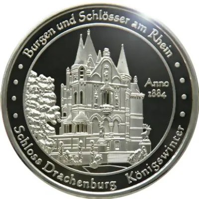 Bild: Schloss Drachenburg wird Partner des Rheintaler. Taler zeigt Schloss und wird von 150 Partnern akzeptiert
