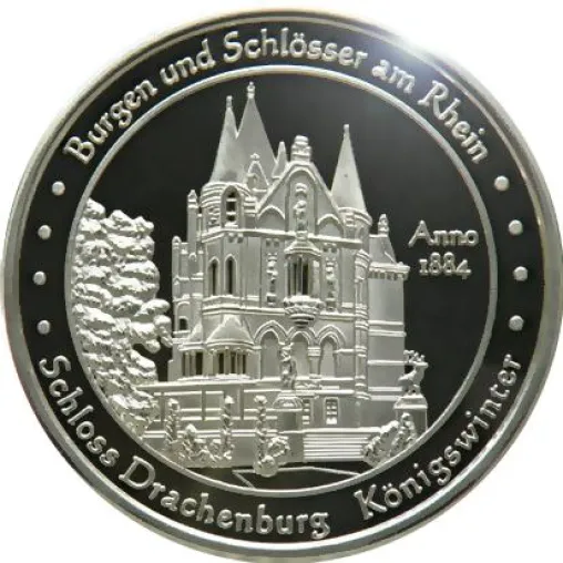 Bild: Schloss Drachenburg wird Partner des Rheintaler. Taler zeigt Schloss und wird von 150 Partnern akzeptiert