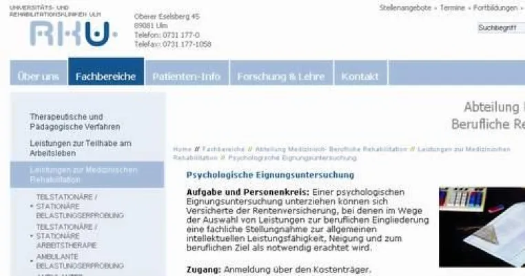 Bild: cron IT GmbH setzt für Rehabilitationskrankenhaus Ulm (RKU) TYPO3 Relaunch um