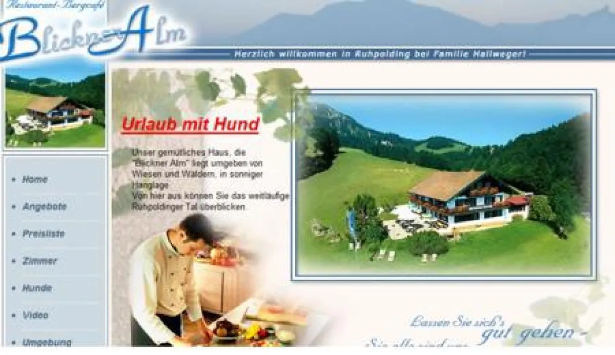 Ferien mit Hund auf der Blickner Alm