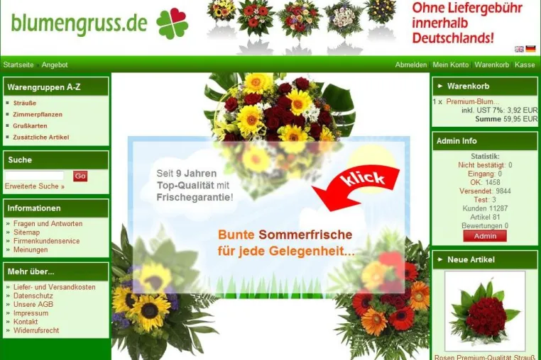 blumengruss.de 3.0 Bild: blumengruss.de 3.0