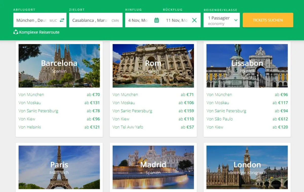 RS Reisen & Schlafen online Reisesuchmaschine